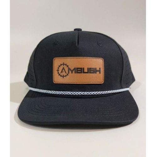 Black Snapback Rope Cap