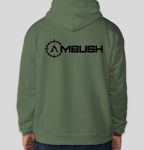 Ambush Logo Hoodie Green Back