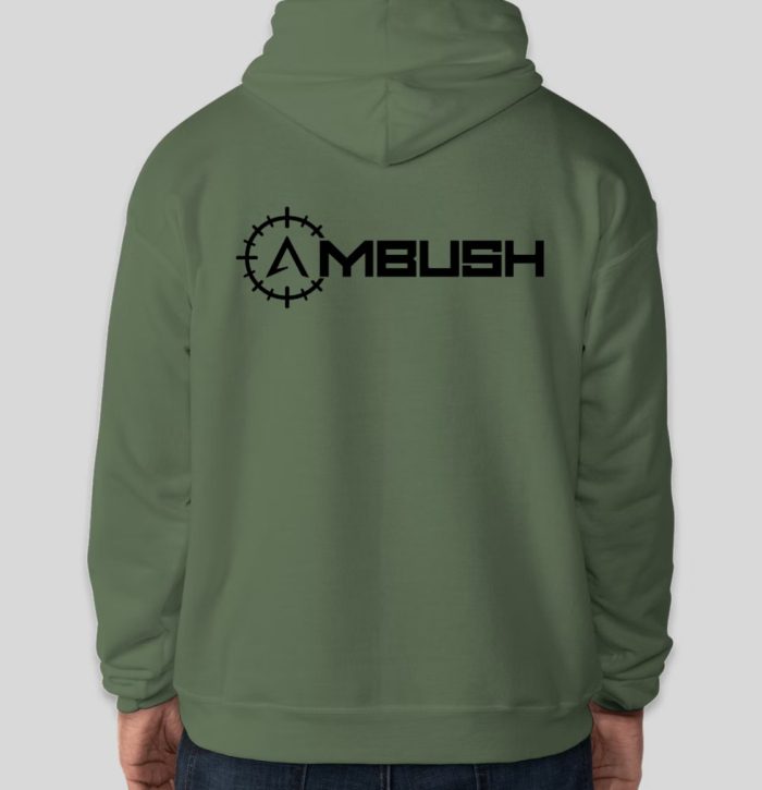 Ambush Logo Hoodie Green Back